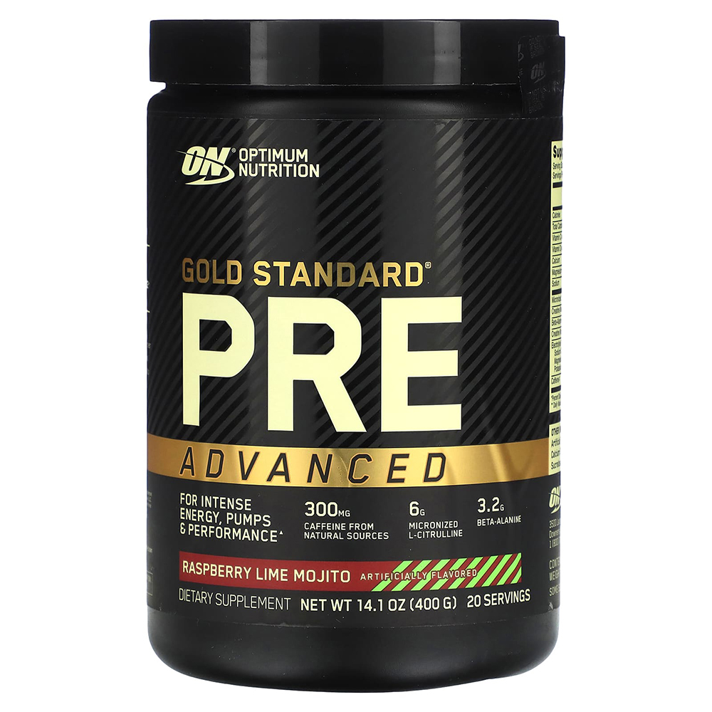 Optimum Nutrition Gold Standard Pre Advanced 20 Servings - Raspberry Lime Mojito