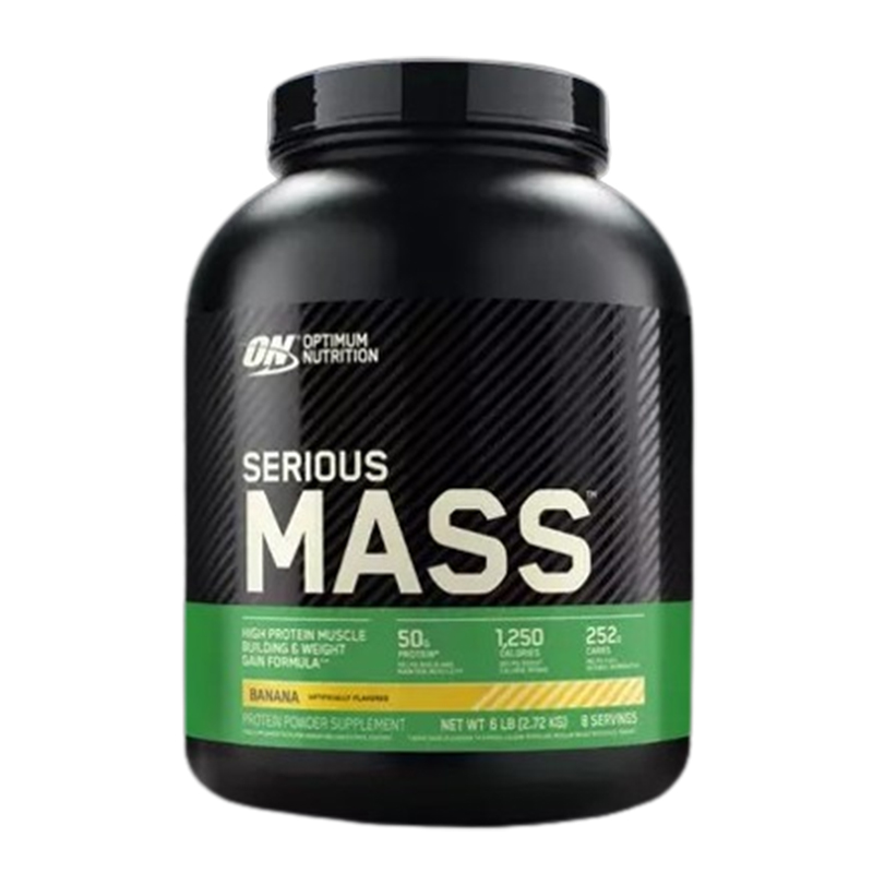 Optimum Nutrition Serious Mass Supplement 6 lbs - Banana