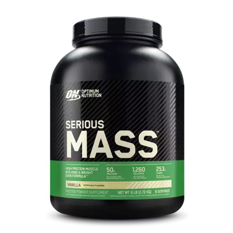 Optimum Nutrition Serious Mass Supplement 6 lbs - Vanilla