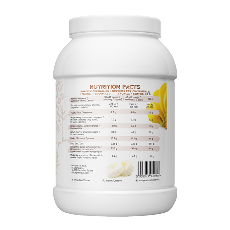 OstroVit Delicious Whey 700 G - Chocolate Banana Best Price in Dubai