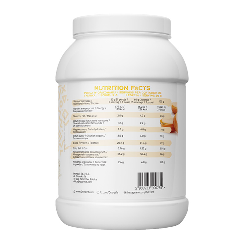 OstroVit Delicious Whey 700 G - Salted Caramel Best Price in Dubai