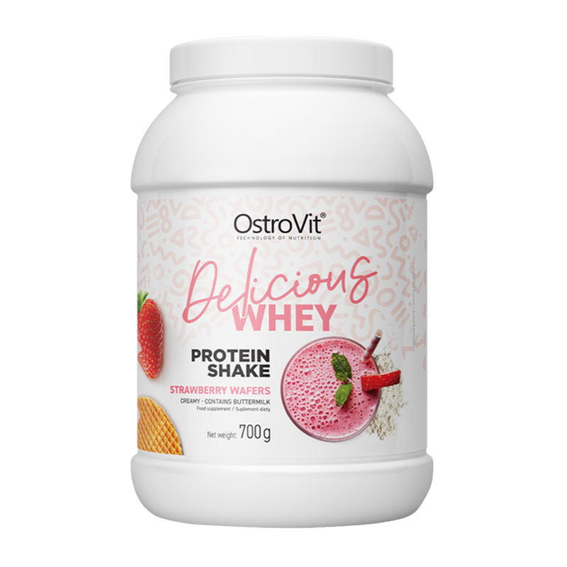 OstroVit Delicious Whey 700 G - Strawberry Wafers