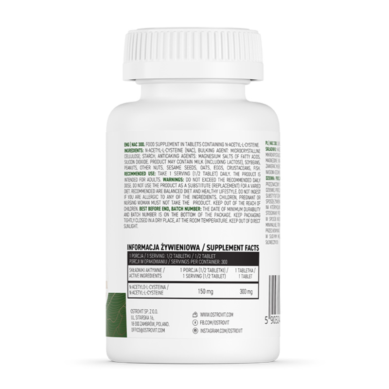 OstroVit NAC 300 mg 150 Tabs Best Price in Dubai