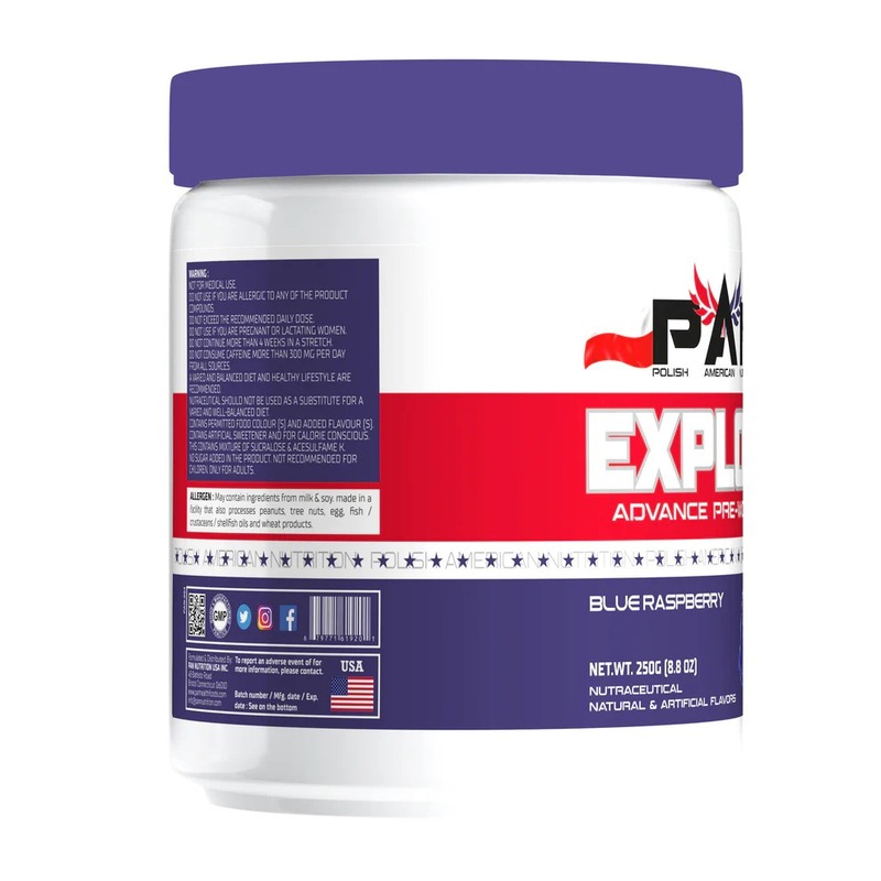 Pan Explode Advanced Pre-Workout - Blue Raspberry Best Price in  Dubai