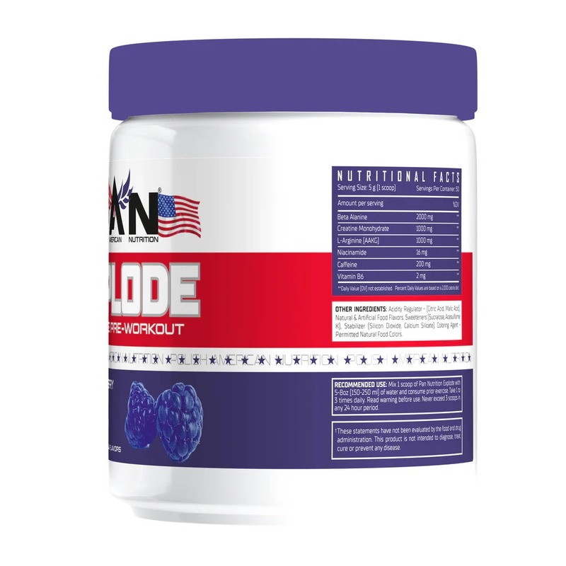 Pan Explode Advanced Pre-Workout - Blue Raspberry Best Price in  Dubai