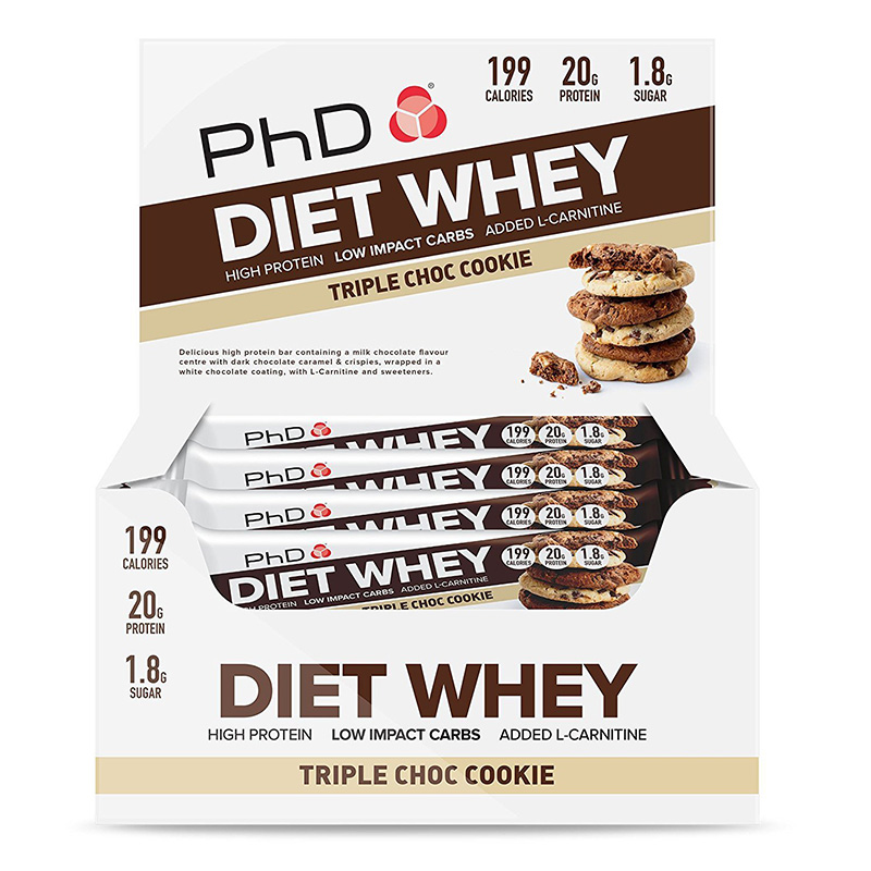 PHD Diet Bar Triple Choco Cookies 65G