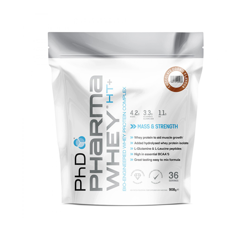 PHD Pharma Whey HT + Powder 2 Lb Eco-Pouch Choc-Cookie