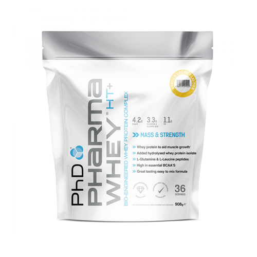 PHD Pharma Whey HT + Powder 2 Lb Eco-Pouch Vanilla Creme