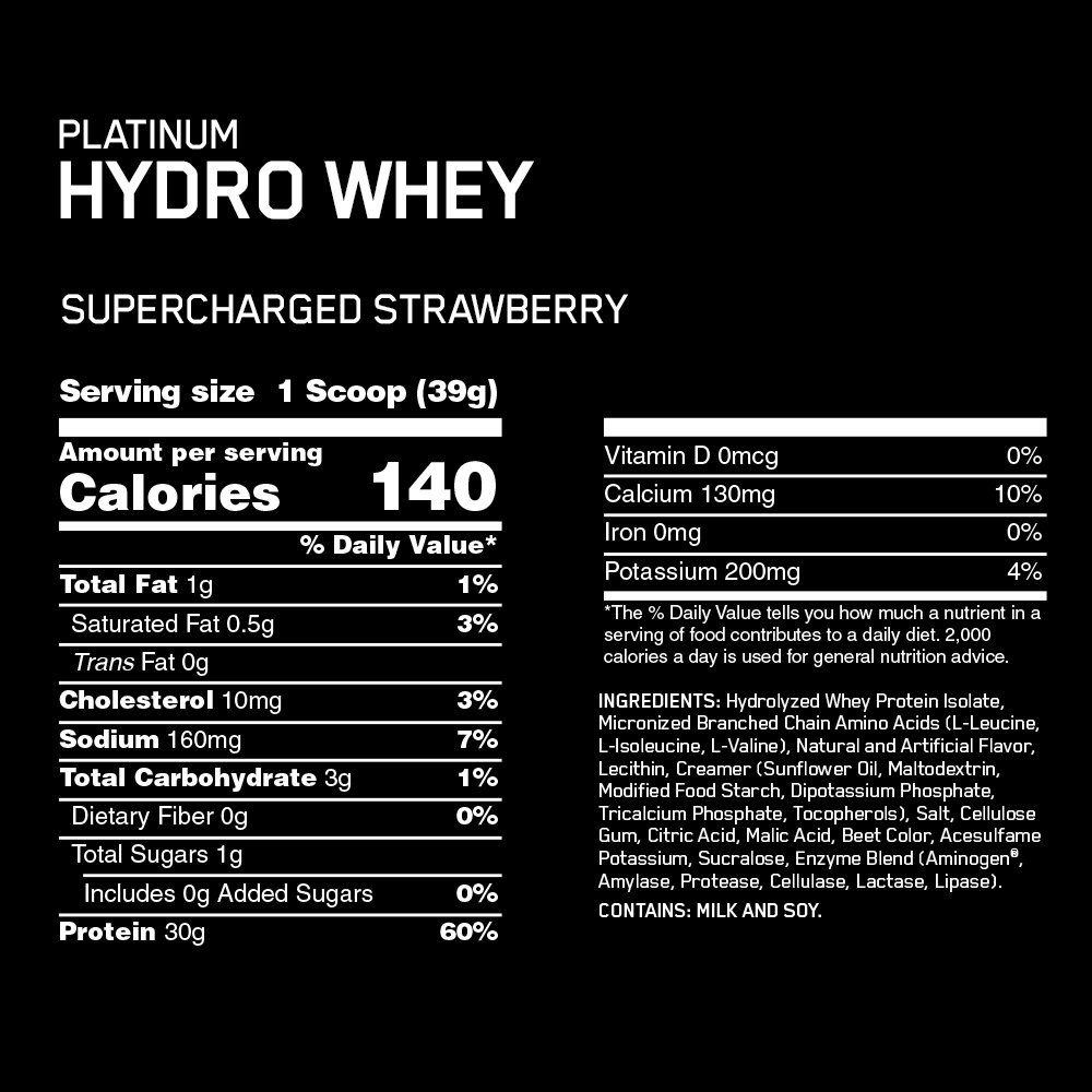 Optimum Platinum Hydrowhey