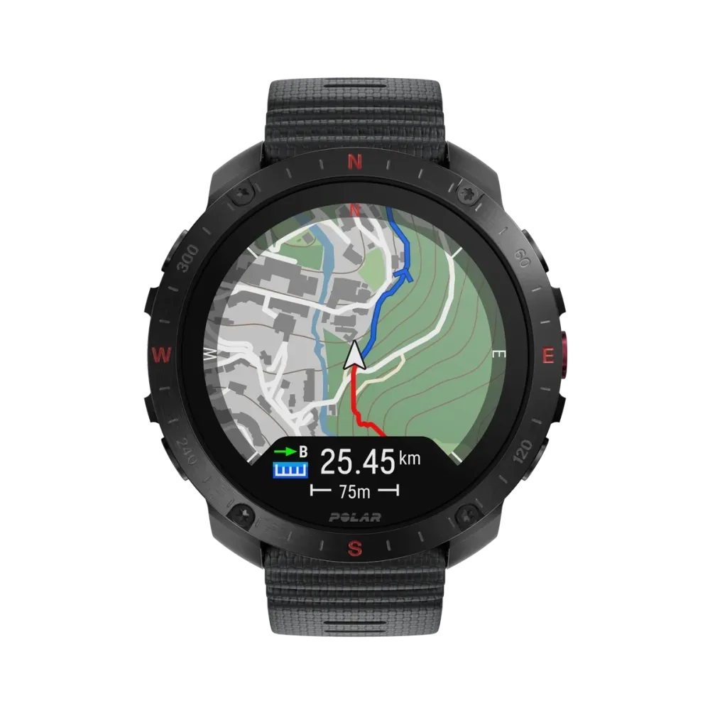 Polar Grit X2 Pro Premium Outdoor Watch - Night Black