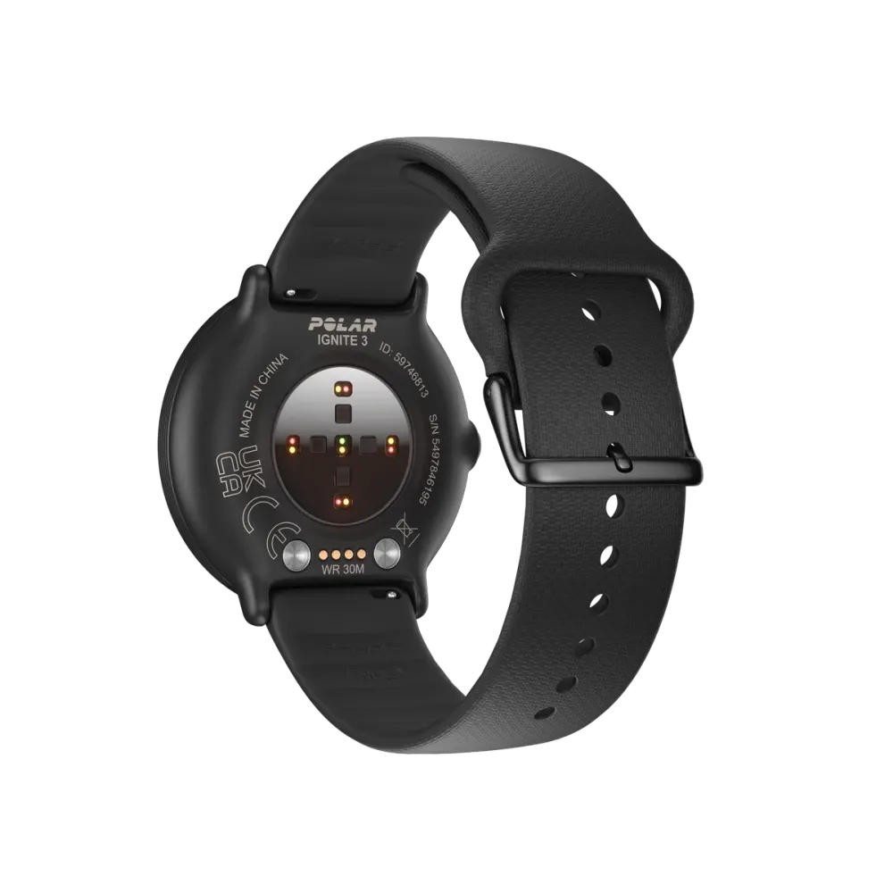 Polar Ignite 3 Fitness N Wellness Watch S-L - Night Black Best Price in Abu Dhabi