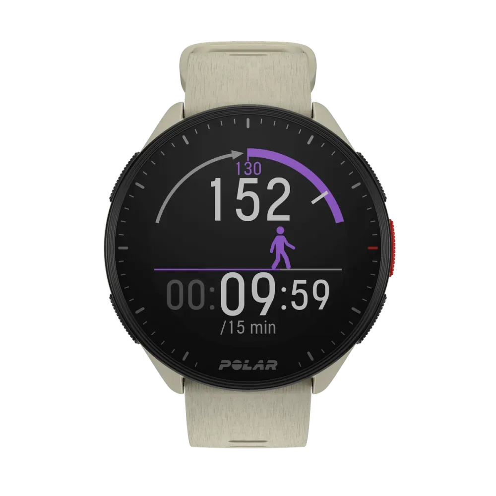 Polar Pacer GPS Sports Watch S-L 125-220 mm - Cloud White