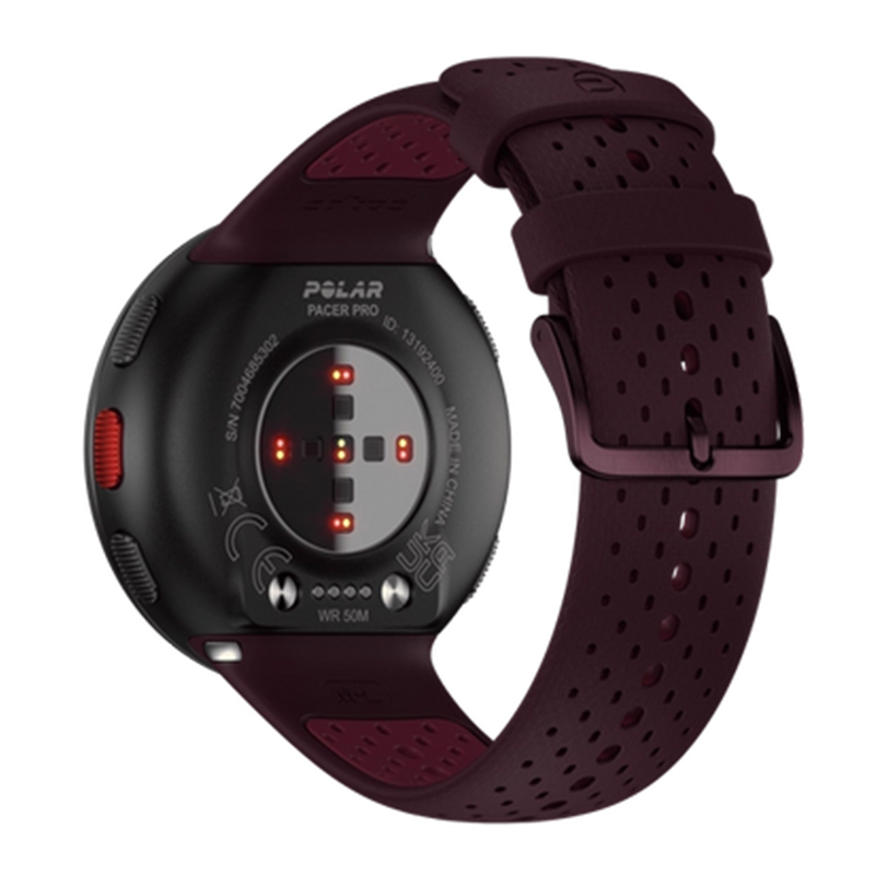 Polar Pacer Pro Advanced GPS Running Watch 120-210 mm - Autumn Maroon Best Price in Ajman