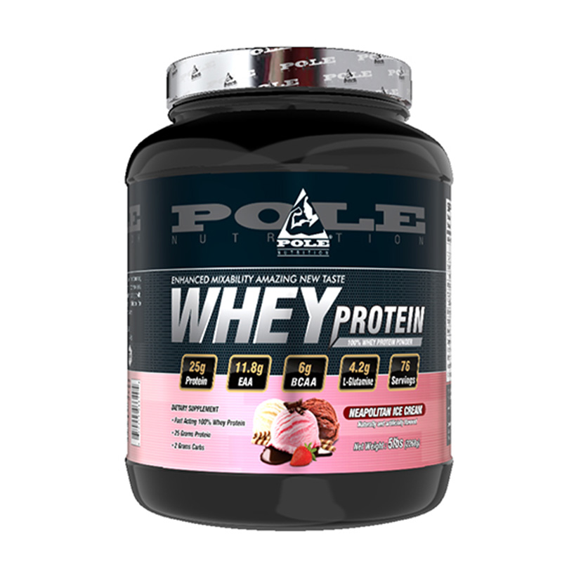 Pole Nutrition 100% Whey Protein Powder 5 lbs - Neapolitian Ice Cream