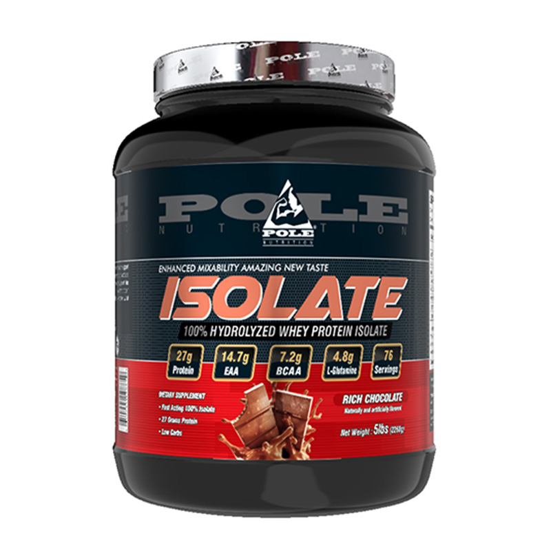 Pole Nutrition Isolate Protein 5 lbs 76 Serving - Rich Chocolate