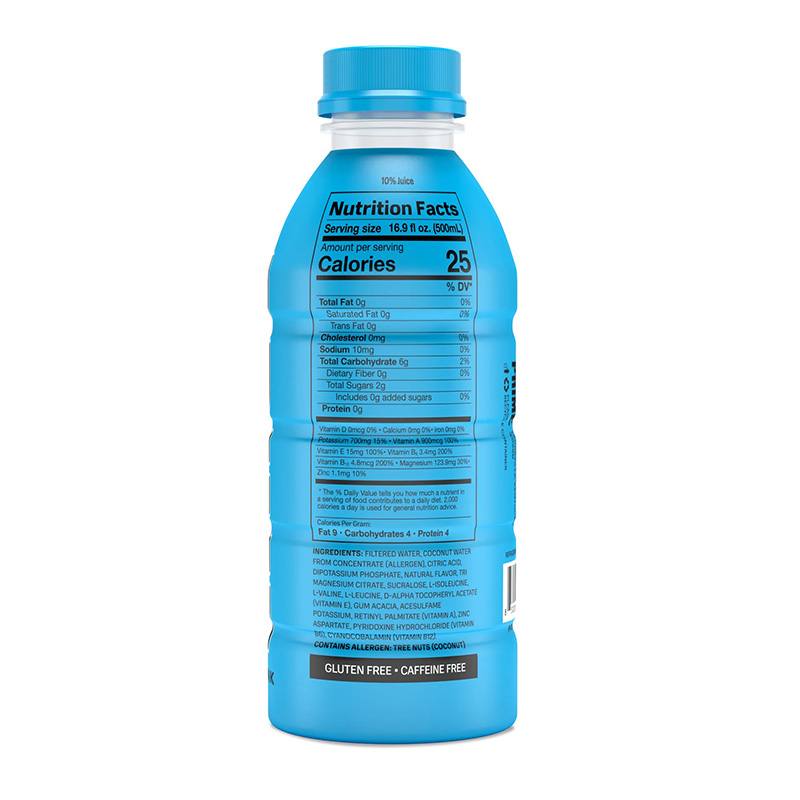 Prime Hydration Drink 500 ml 12pc Box - Blue Raspberry Best Price in Abu Dhabi