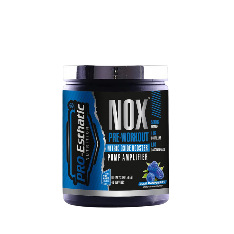 Pro Esthatic Nutrition NOX Pre Workout 40 Serving - Blue Raspberry Best Price in UAE