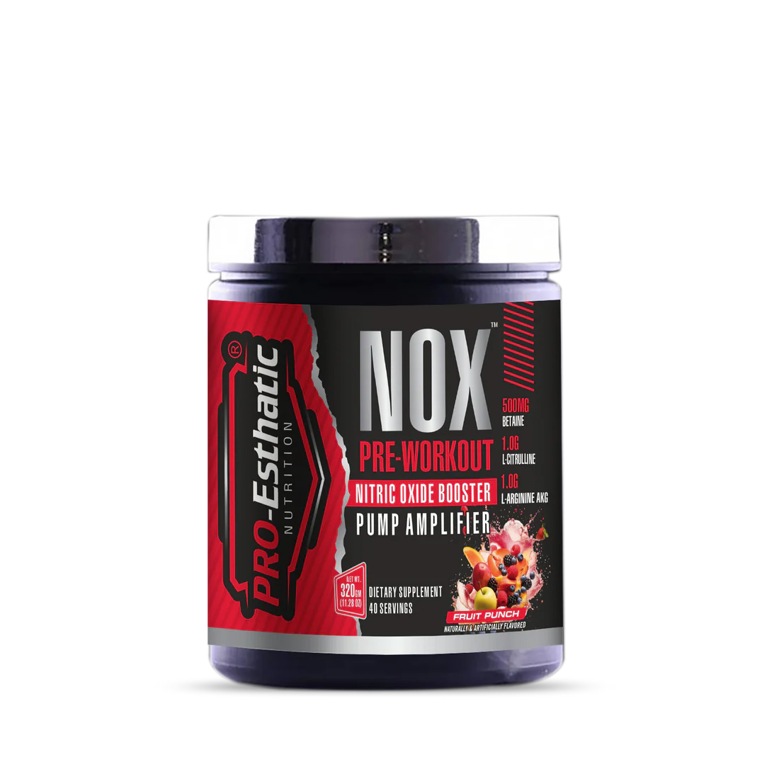 Pro Esthatic  Nutrition NOX Pre Workout 40 Serving - Fruit Punch Best Price in UAE