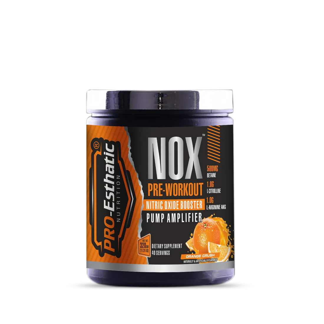 Pro Esthatic Nutrition NOX Pre Workout 40 Serving - Orange Crush Best Price in UAE