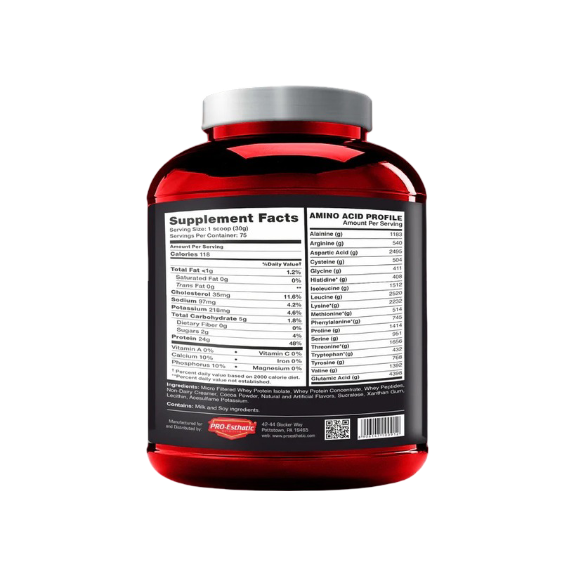 Pro Esthatic Nutrition Whey Protein 5lbs 75 Serving - Chocolate Bourbon  Best Price in  Dubai
