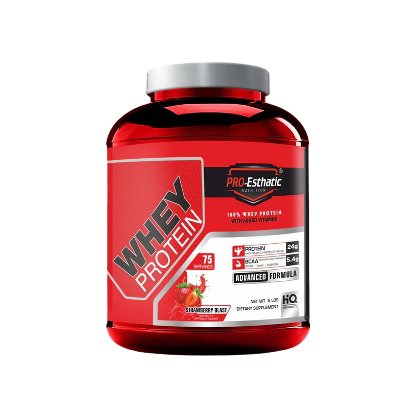 Pro Esthatic Nutrition Whey Protein 5lbs 75 Serving - Strawberry Blast Best Price in UAE