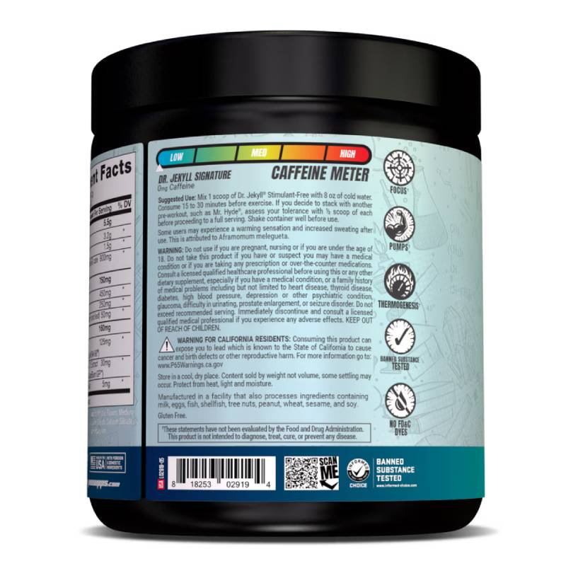 ProSupps Dr. Jekyll Signature Pre-Workout 20 Servings 348 G - Strawberry Best Price in Abu Dhabi