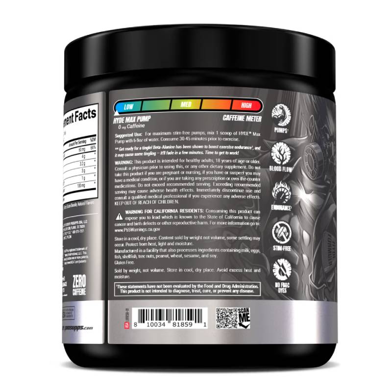 ProSupps HYDE Max Pump 20 Serving 287 G - Fruit Punch Best Price in Dubai