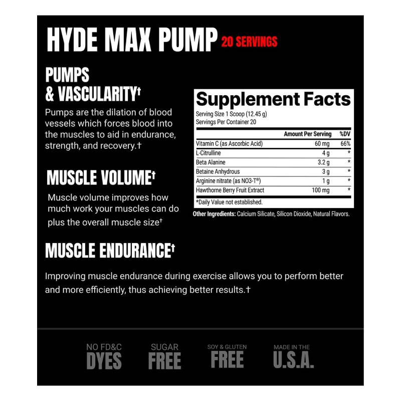 ProSupps HYDE Max Pump 25 Serving 280 G - Cherry Limeade Best Price in Ajman