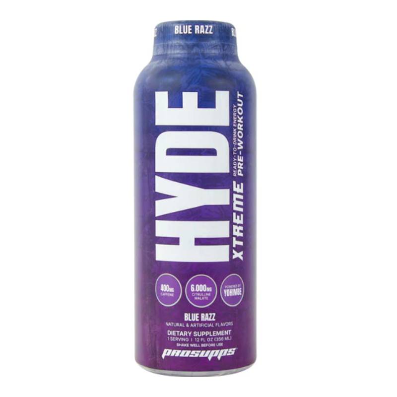 ProSupps Hyde Xtreme RTD Pre-Workout 356ml - Blue Razz X 10 Bottles