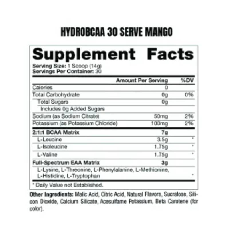 ProSupps Hydro BCAA + Essentials Full-Spectrum BCAA & EAA 30 Servings - Mango Best Price in UAE