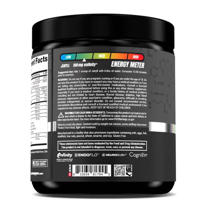 ProSupps Jekyll Performance Pre-Workout 20 Servings 348 G - Strawberry Watermelon Best Price in Abu Dhabi