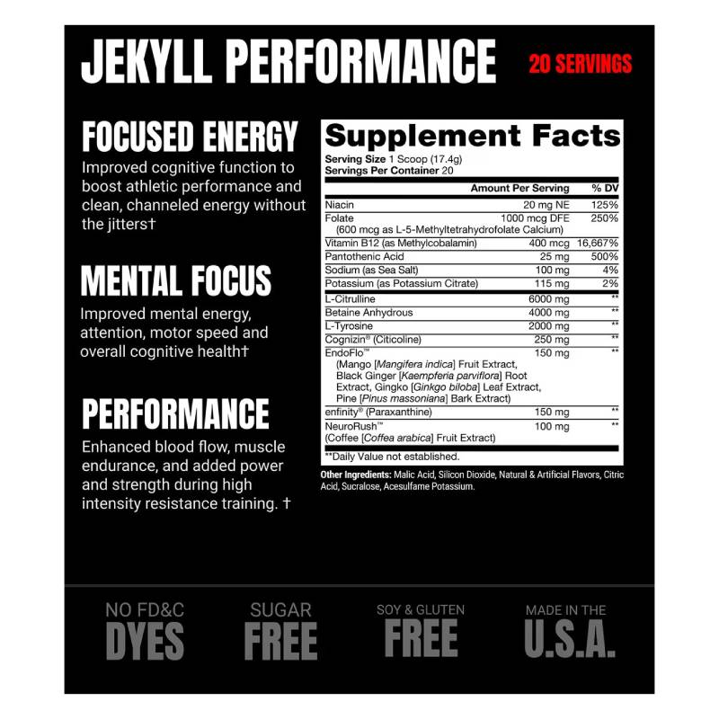 ProSupps Jekyll Performance Pre-Workout 20 Servings 348 G - Strawberry Watermelon Best Price in UAE