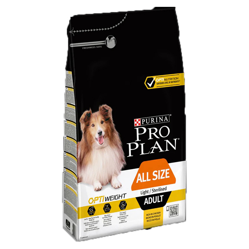 Purina Pro Plan All Sizes Adult Dog Light Sterilized Chicken Dry Food 3 Kg