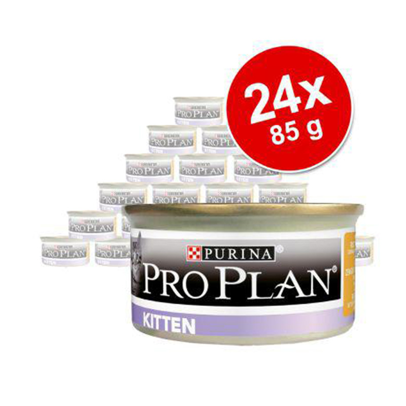 Purina Pro Plan Kitten Baby Mousse Chicken Wet Food 24x85g Best Price in Dubai