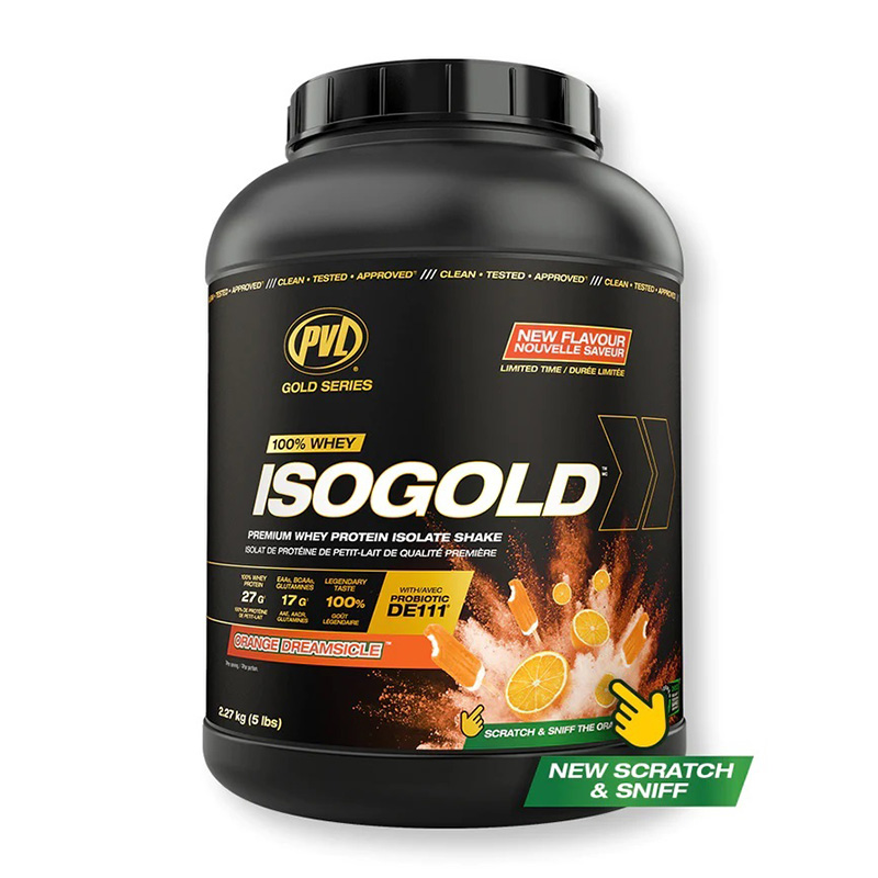 PVL Gold Series 100% Whey ISO Gold 2.27 KG - Orange Dreamsicle Best Price in UAE