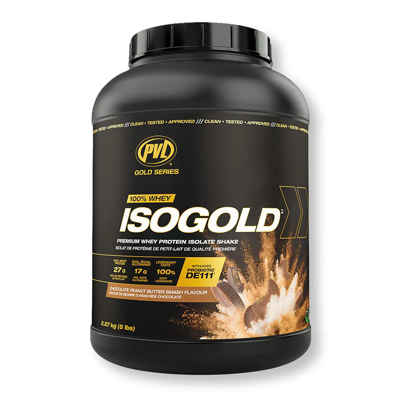 PVL Gold Series 100% Whey ISO Gold 2.27 KG - Peanut Butter Chocolate Smash