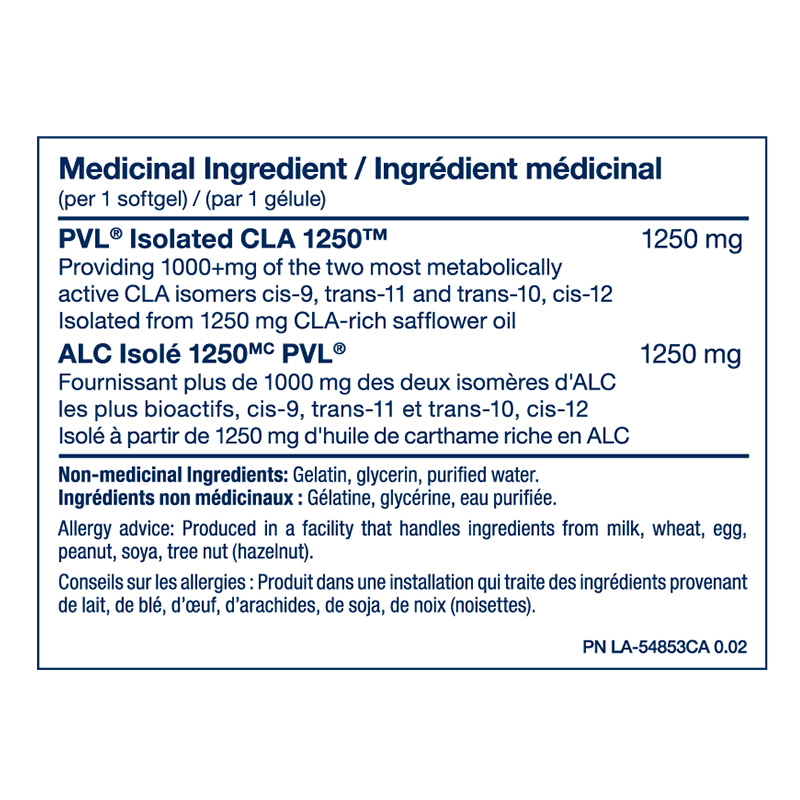 PVL Isolated CLA 1250 180 Softgels Best Price in Dubai