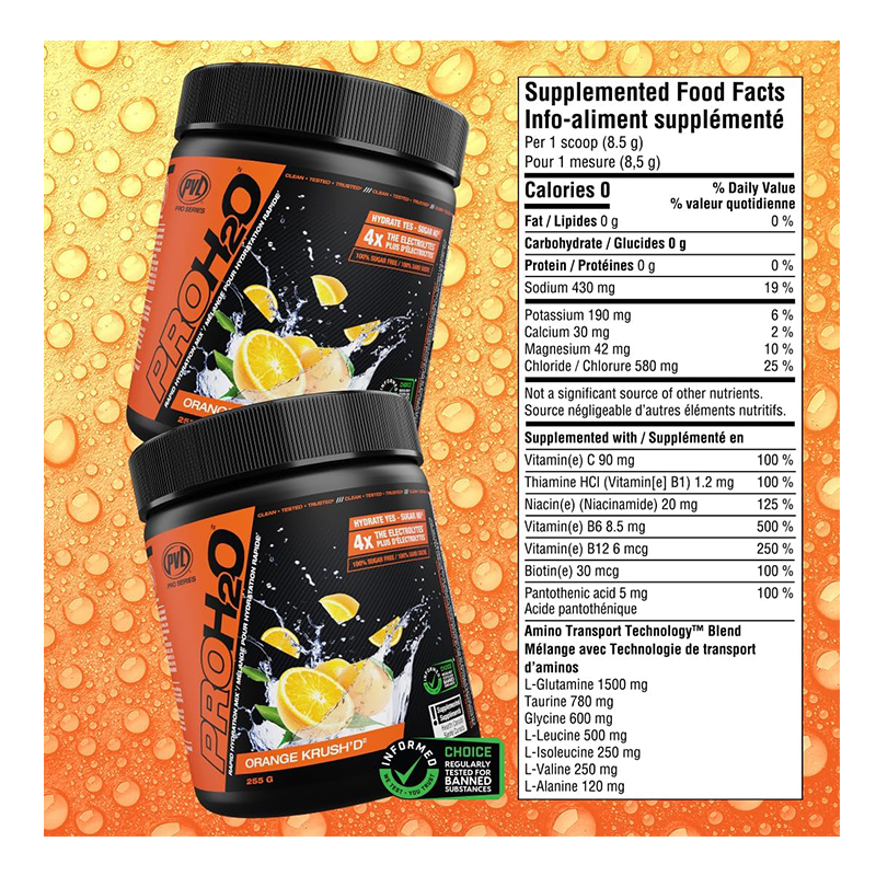 PVL Pro Series PROH2O 225 G - Orange Krushd Best Price in Dubai