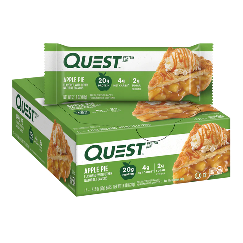 Quest Protein Bars 20 G 12 Pcs in Box - Apple Pie Best Price in UAE