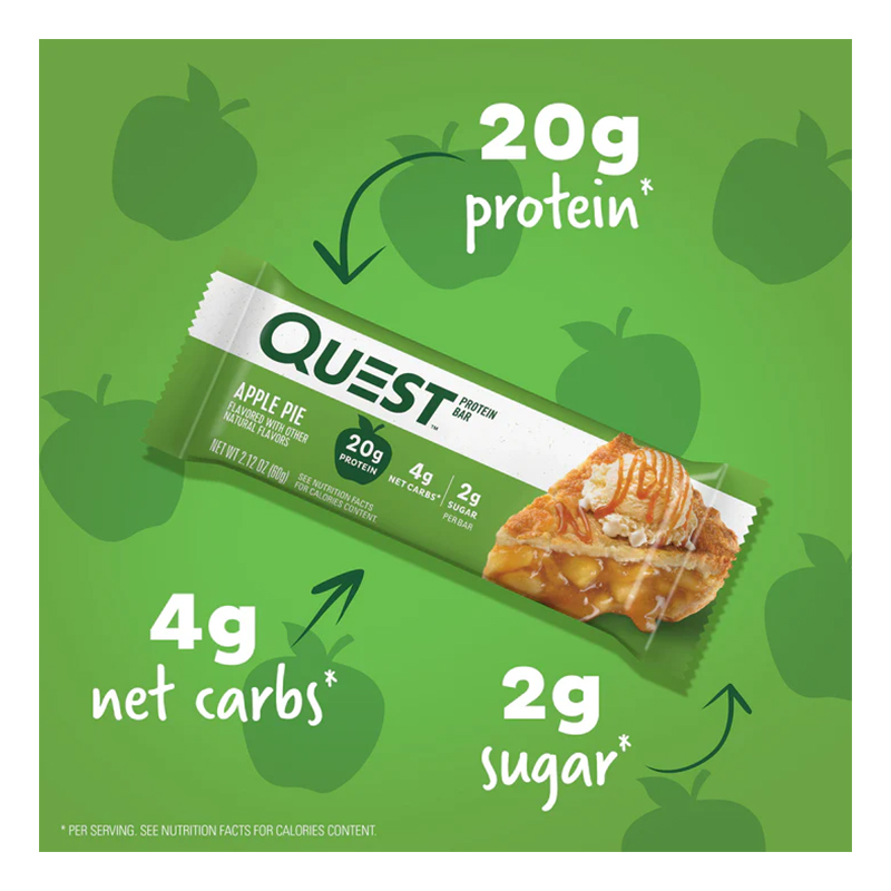 Quest Protein Bars 20 G 12 Pcs in Box - Apple Pie Best Price in Dubai