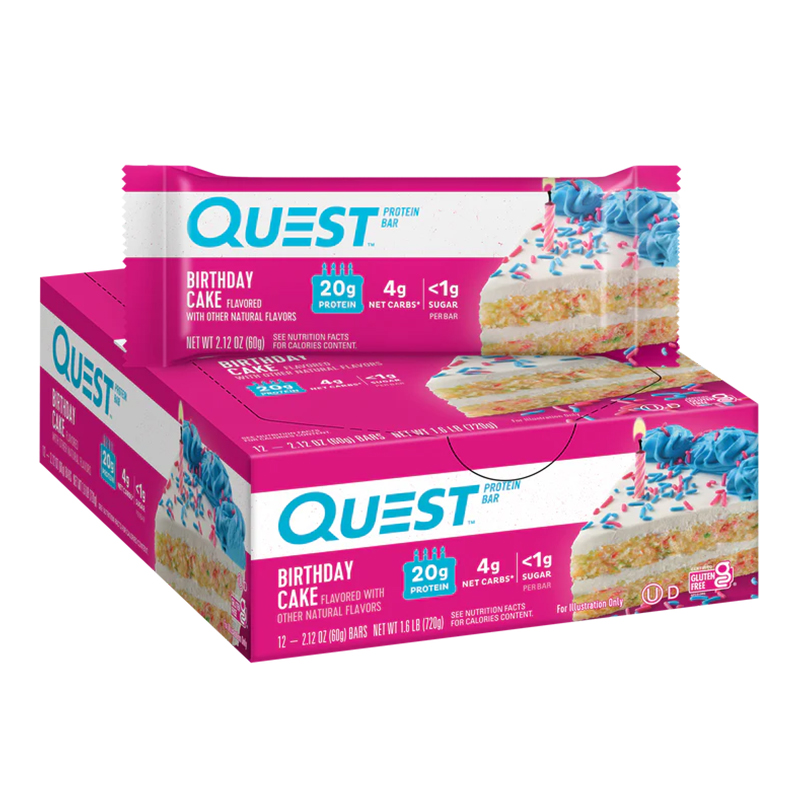 Buy Quest Protein Bars 20 G 12 Pcs in Box - Birthday Cake in Dubai, Abu ...