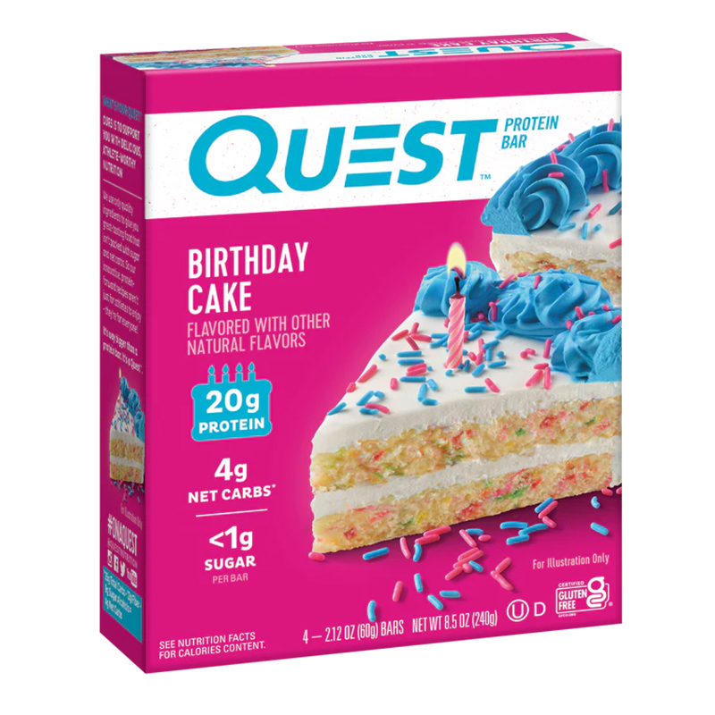 Quest Protein Bars 20 G 12 Pcs in Box - Birthday Cake Best Price in Dubai