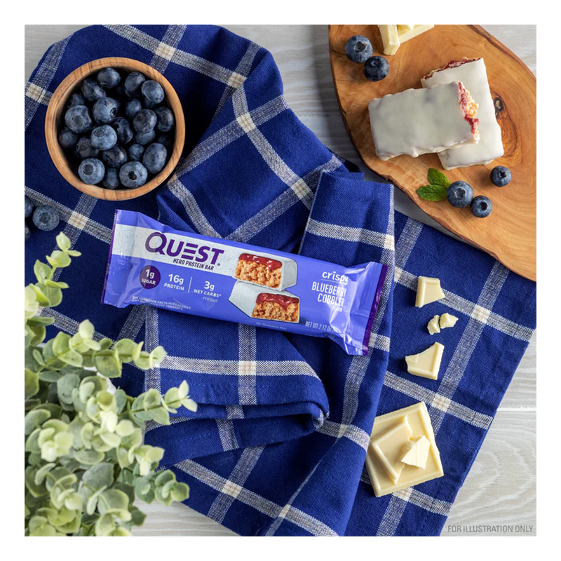 Quest Protein Bars 20 G 12 Pcs in Box - Blueberry Cobbler Crispy Hero Best Price in Ajman