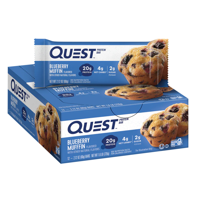 Quest Protein Bars 20 G 12 Pcs in Box - Blueberry Muffin Best Price in UAE