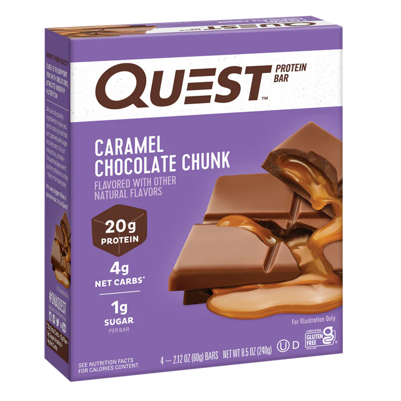 Quest Protein Bars 20 G 12 Pcs in Box - Caramel Chocolate Chunk Best Price in Dubai