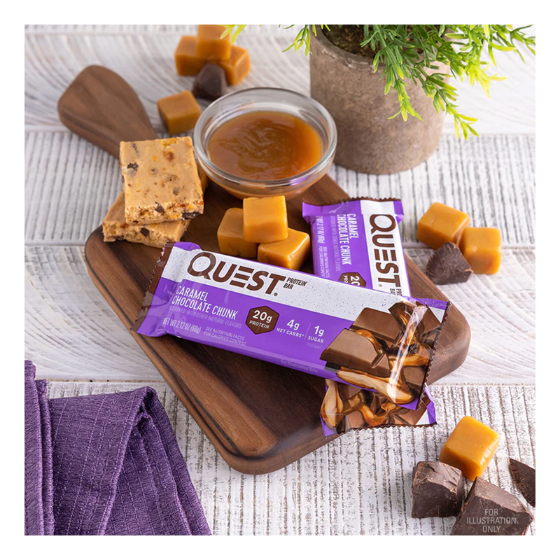 Quest Protein Bars 20 G 12 Pcs in Box - Caramel Chocolate Chunk Best Price in UAE