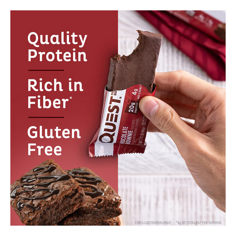 Quest Protein Bars 20 G 12 Pcs in Box - Chocolate Brownie Best Price in UAE