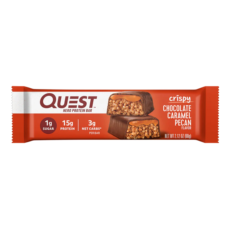 Quest Protein Bars 20 G 12 Pcs in Box - Chocolate Caramel Pecan Crispy Hero Best Price in Dubai