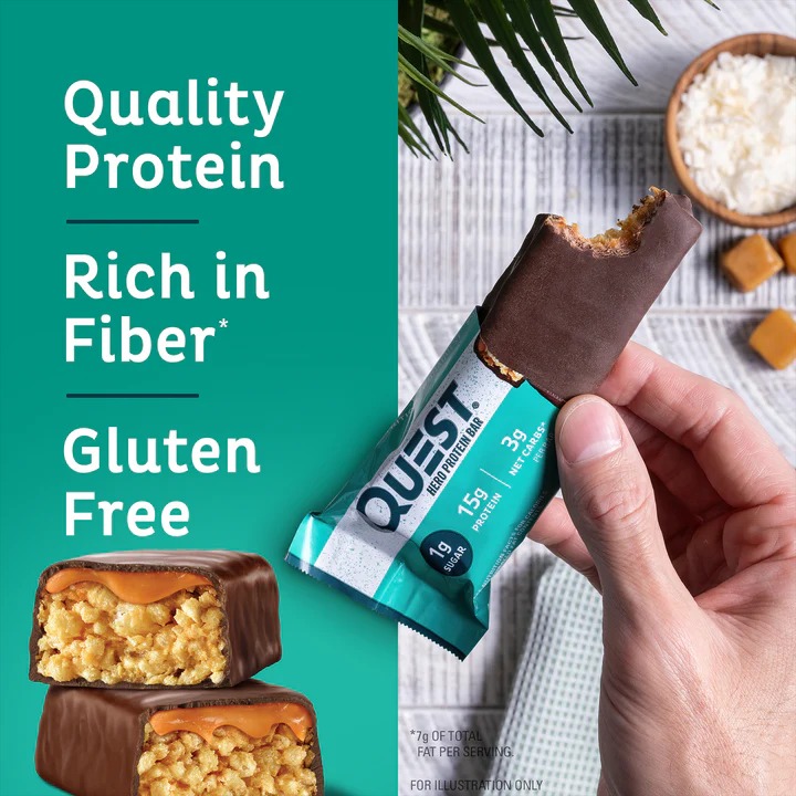 Quest Protein Bars 20 G 12 Pcs in Box - Chocolate Coconut Crispy Hero Best Price in Ajman