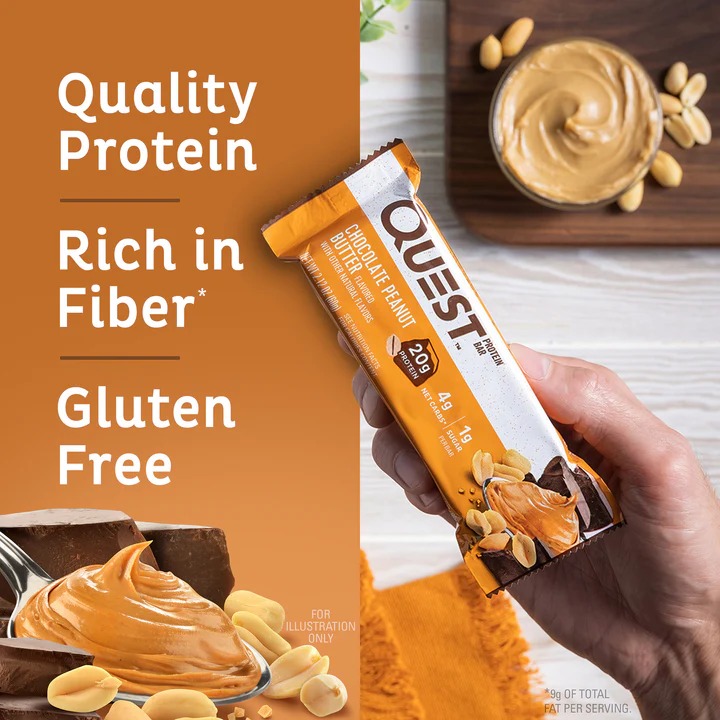 Quest Protein Bars 20 G 12 Pcs in Box - Chocolate Peanut Butter Best Price in Ajman